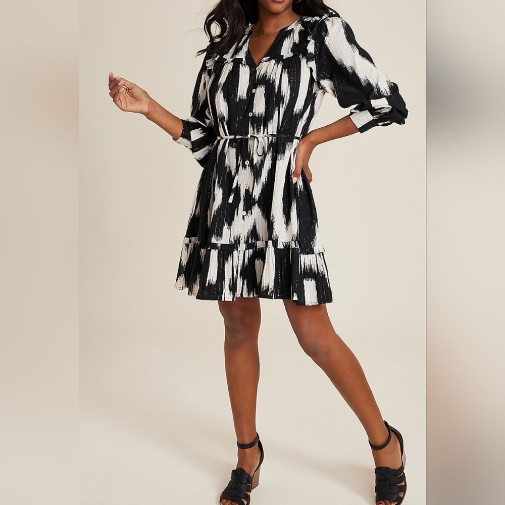 LIKE NEW!! MAURICES, Ruffle Trim Dress Size XS